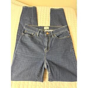 J‎ Crew Lookout Jeans Woman 28 High Rise Skinny Stretch Denim dark